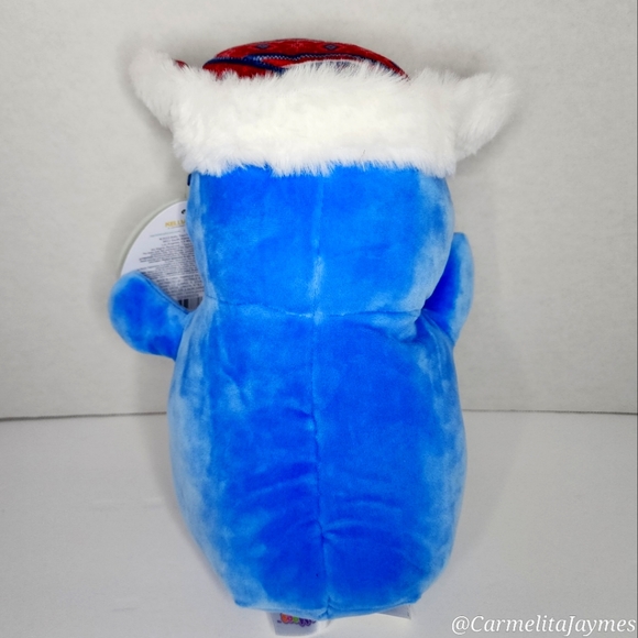 🎄 PUFF 🐧 Blue Penguin with Snow Hat HugMee Christmas 2023 Original Squish NWT - Picture 2 of 8